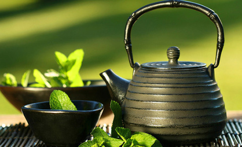чайник и зеленый чай, культура потребления зеленого чая